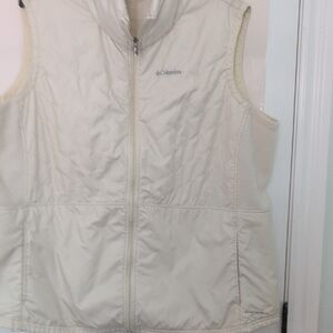 Columbia Off-White Quilted Vest Size 2x